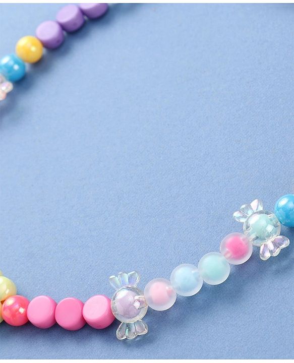 Babyhug Beaded Necklace with Floral Applique - Multicolor