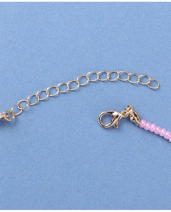 Babyhug Necklace with Butterfly and Flower Applique - Multicolor