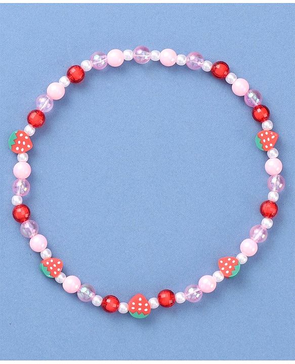 Babyhug Jewellery Set with Strawberry Applique - Multicolor