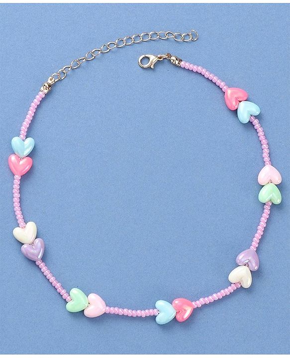 Pine Kids Jewellery Set with Heart Applique - Multicolor