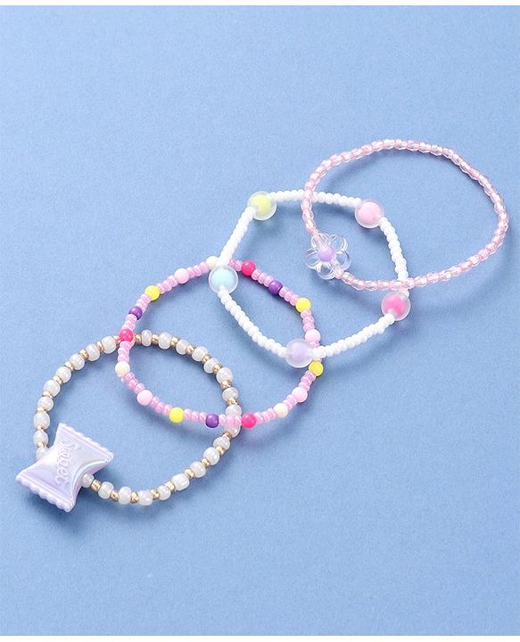 Babyhug Beaded Bracelets & Bangles Pack of 4 - Multicolor