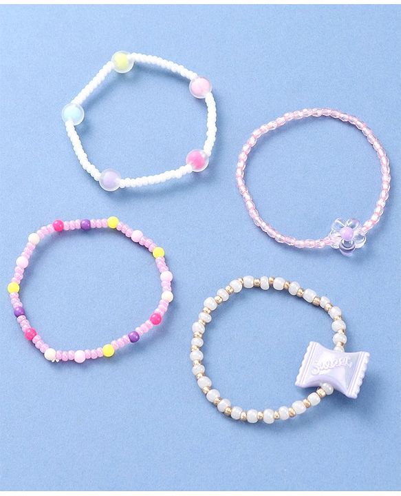 Babyhug Beaded Bracelets & Bangles Pack of 4 - Multicolor