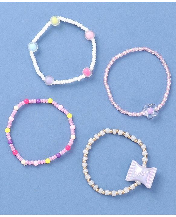 Babyhug Beaded Bracelets & Bangles Pack of 4 - Multicolor