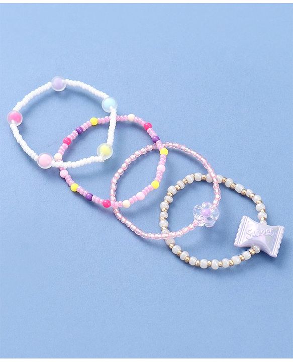 Babyhug Beaded Bracelets & Bangles Pack of 4 - Multicolor