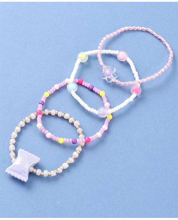 Babyhug Beaded Bracelets & Bangles Pack of 4 - Multicolor