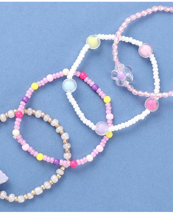 Babyhug Beaded Bracelets & Bangles Pack of 4 - Multicolor