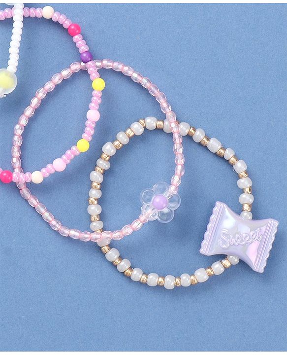 Babyhug Beaded Bracelets & Bangles Pack of 4 - Multicolor