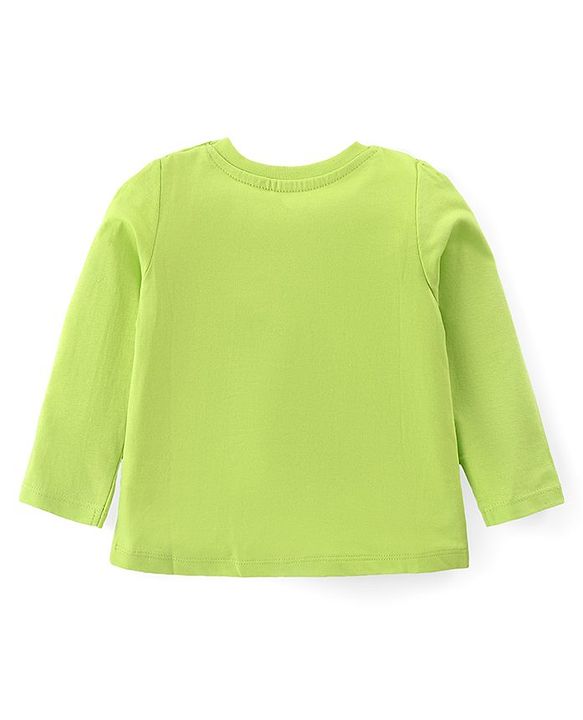 Babyhug Cotton Knit Full Sleeves Night Suit With Smiley Emoticons Print - Green