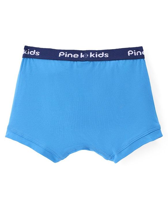 Pine Kids Cotton Spandex Knit Solid Colour Briefs Pack of 3 - ( Colour May Vary )