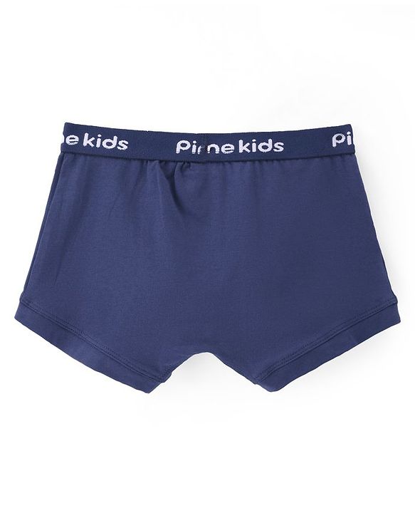 Pine Kids Cotton Spandex Knit Solid Colour Briefs Pack of 3 - ( Colour May Vary )