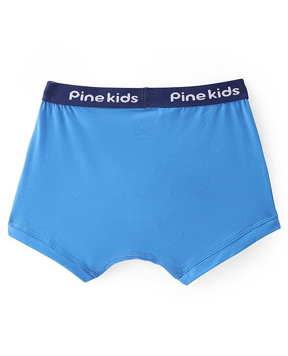 Pine Kids Cotton Spandex Knit Solid Colour Trunks Pack of 3  (Colour May Vary)