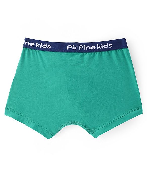 Pine Kids Cotton Spandex Knit Solid Colour Trunks Pack of 3  (Colour May Vary)
