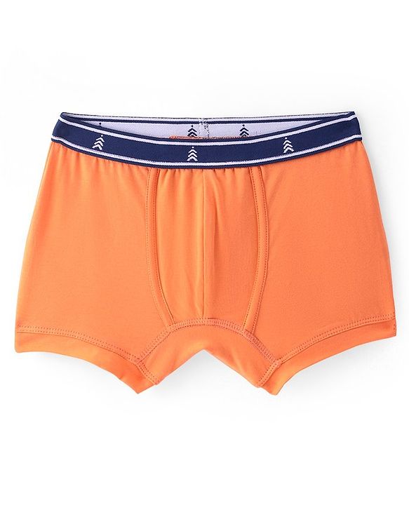 Pine Kids Cotton Spandex Knit Solid Colour Trunks Pack of 3  (Colour May Vary)