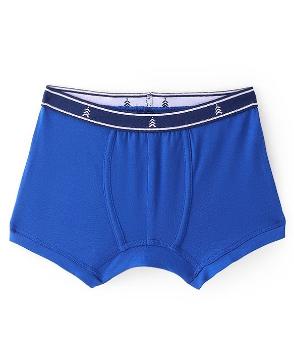 Pine Kids Cotton Spandex Knit Solid Colour Trunks Pack of 3  (Colour May Vary)
