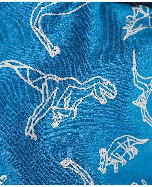 Pine Kids Cotton Spandex Knit Briefs With Stripes & Dino Print Pack of 3 (Color & Print May Vary)