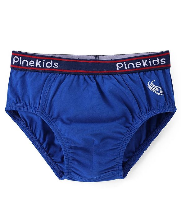Pine Kids Cotton Lycra Knit Briefs Pack of 3 (Color & Print May Vary)