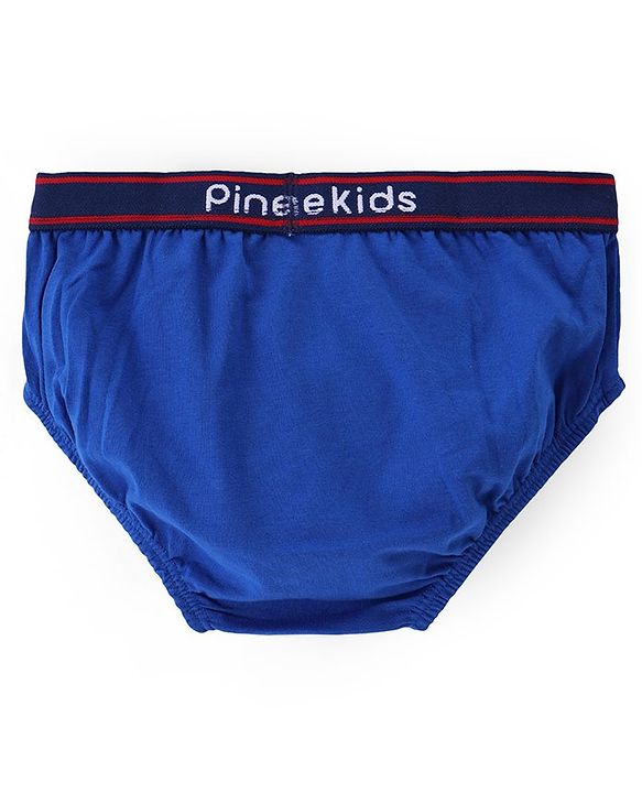 Pine Kids Cotton Lycra Knit Briefs Pack of 3 (Color & Print May Vary)