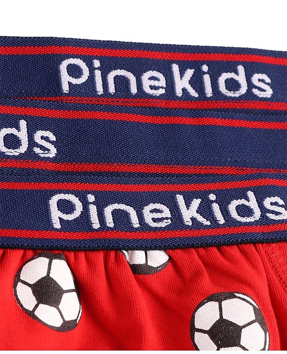 Pine Kids Cotton Lycra Knit Briefs Pack of 3 (Color & Print May Vary)
