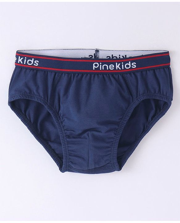 Pine Kids Cotton Lycra Knit Briefs Pack of 3 (Color & Print May Vary)
