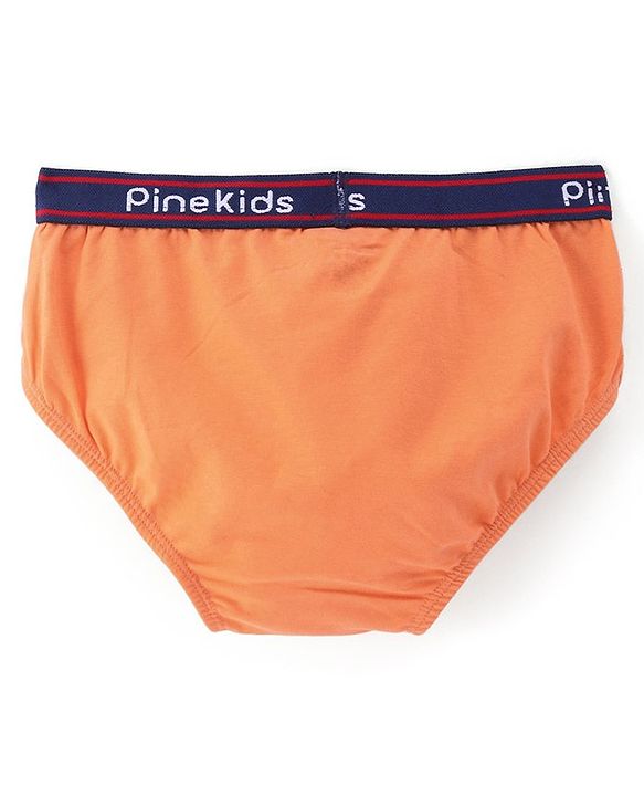 Pine Kids Cotton Spandex Knit Solid Color Briefs Pack of 3 (Color May Vary)