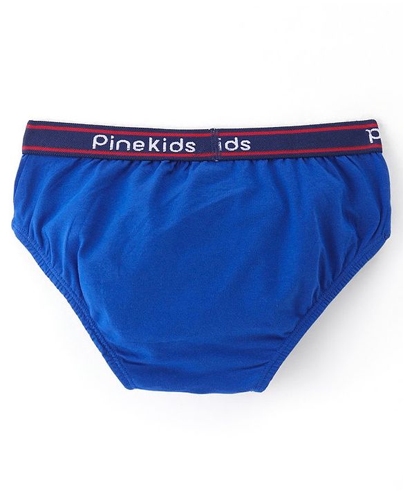 Pine Kids Cotton Spandex Knit Solid Color Briefs Pack of 3 (Color May Vary)