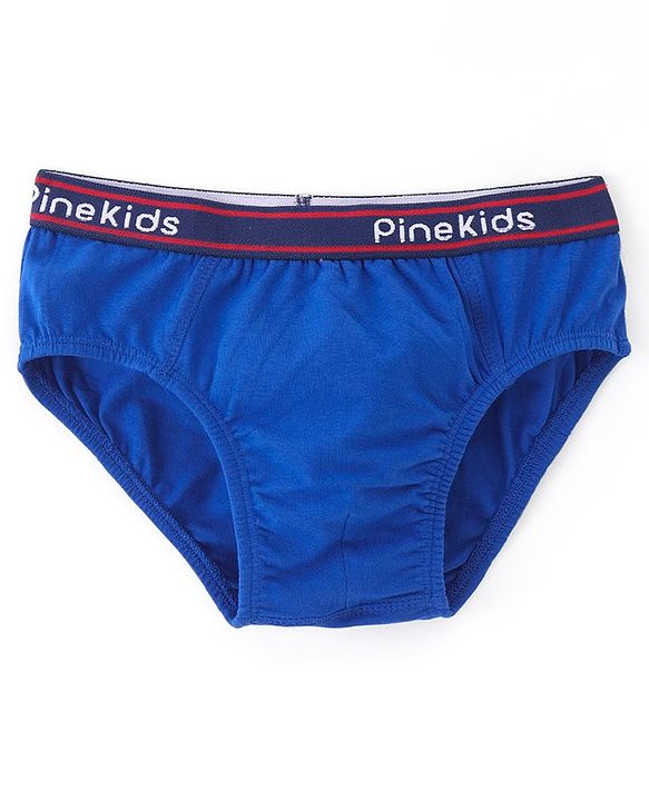 Pine Kids Cotton Spandex Knit Solid Color Briefs Pack of 3 (Color May Vary)