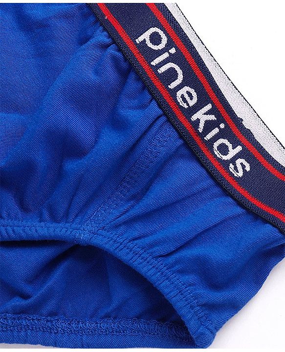 Pine Kids Cotton Spandex Knit Solid Color Briefs Pack of 3 (Color May Vary)