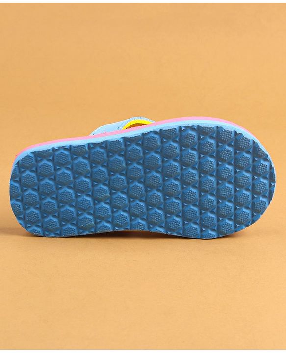 Cute Walk by Babyhug Flip Flops With Back Strap Closure & Text Print - Pink