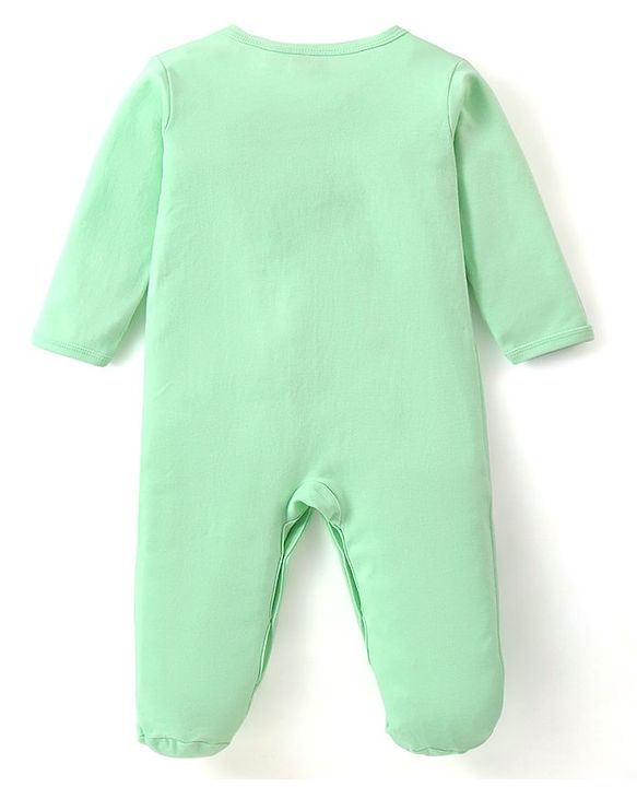 Babyhug Interlock Cotton Knit Full Sleeves Footed Sleep Suit with Fruit & Polka Dots Print Pack of 3 - Multicolour