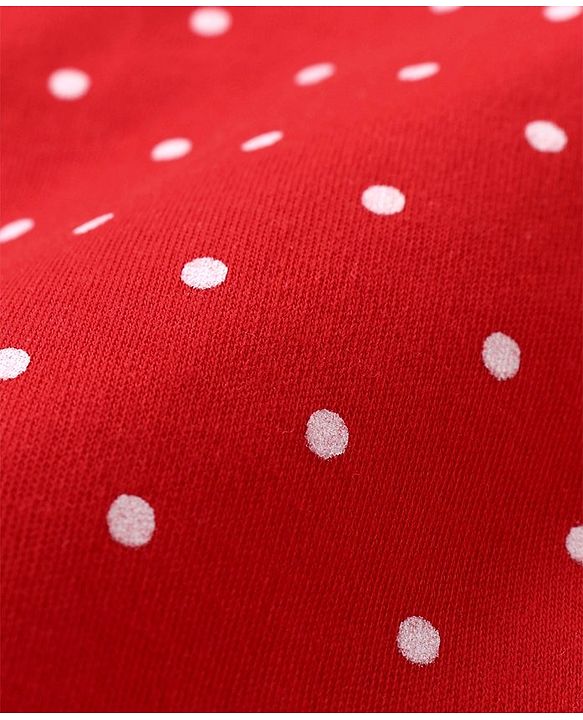 Babyhug Interlock Cotton Knit Full Sleeves Footed Sleep Suit with Fruit & Polka Dots Print Pack of 3 - Multicolour