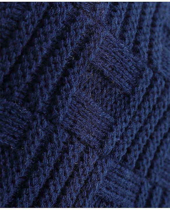Pine Kids Knitted Woollen Cap - Navy Blue