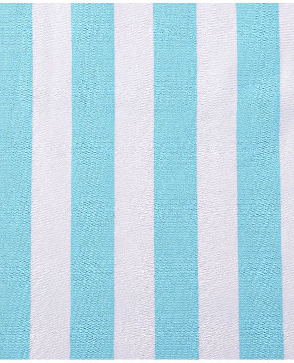 Babyhug Terry Knit Striped  Hooded Towel L 76.2 x B 76.2 cm -  Blue