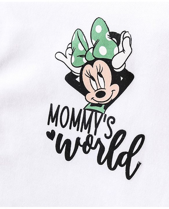 Babyhug Disney Interlock Knit Full Sleeves Jhablas With Minnie Mouse Graphics Pack of 3 - White