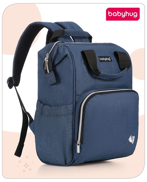 Babyhug Multipurpose Diaper Backpack -Denim Blue