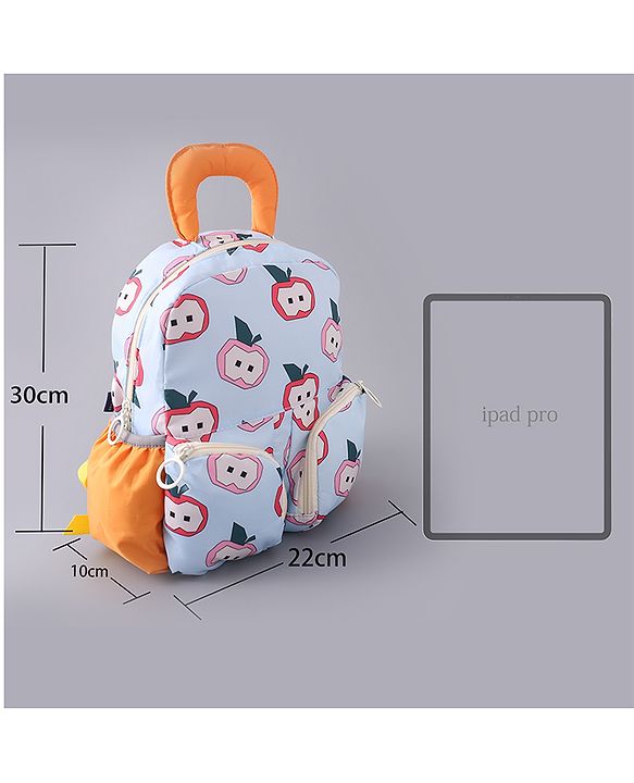 Pine Kids Apple Print Fashion Backpack - Orange