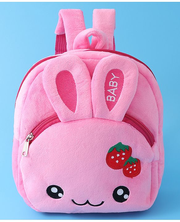 Babyhug Bunny Fashion Backpack  Free Size - Pink