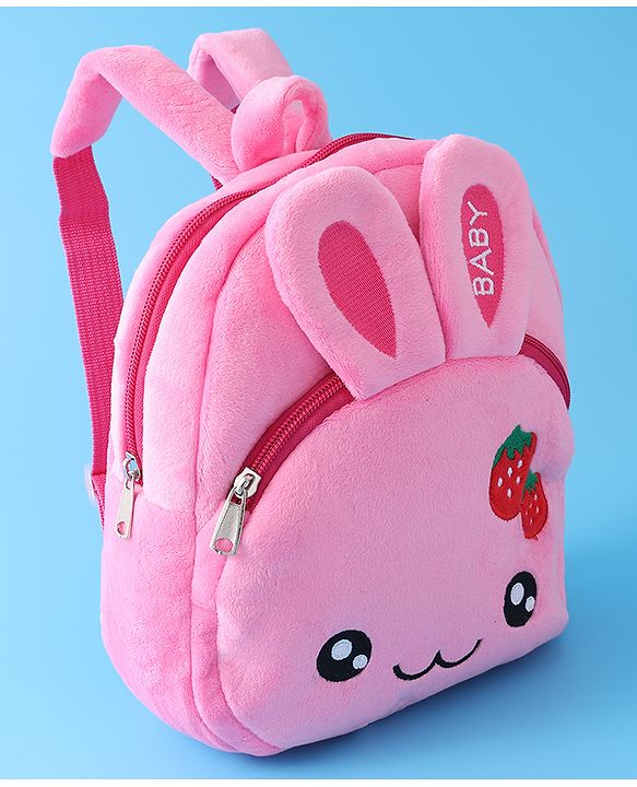 Babyhug Bunny Fashion Backpack  Free Size - Pink