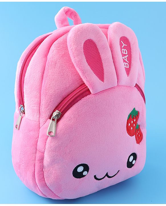 Babyhug Bunny Fashion Backpack  Free Size - Pink