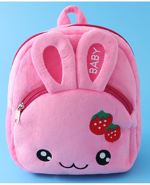 Babyhug Bunny Fashion Backpack  Free Size - Pink