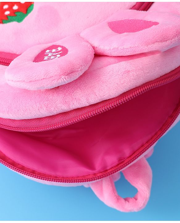 Babyhug Bunny Fashion Backpack  Free Size - Pink