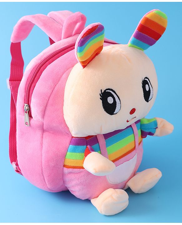 Babyhug Fashion Backpacks Bunny Applique - Pink