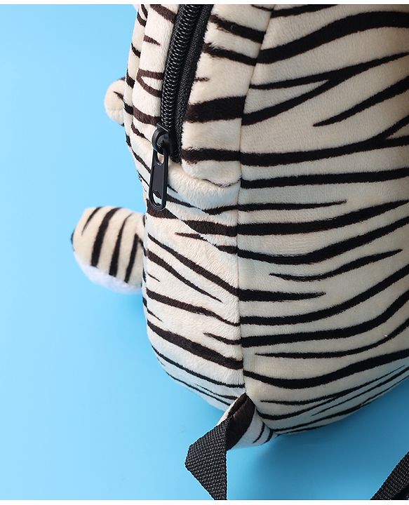 Babyhug Tiger Applique Fashion Backpack - Grey