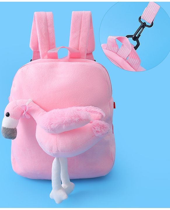 Babyhug Duck Applique Fashion Backpack - Pink
