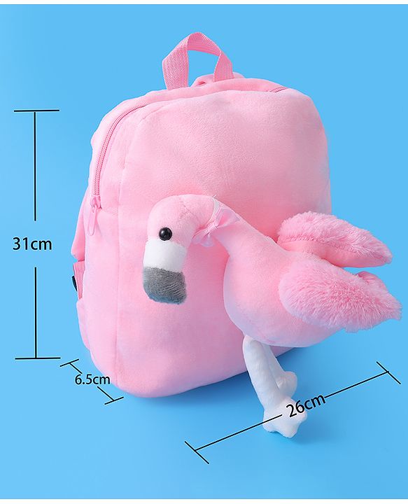 Babyhug Duck Applique Fashion Backpack - Pink