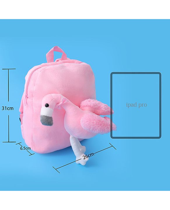 Babyhug Duck Applique Fashion Backpack - Pink