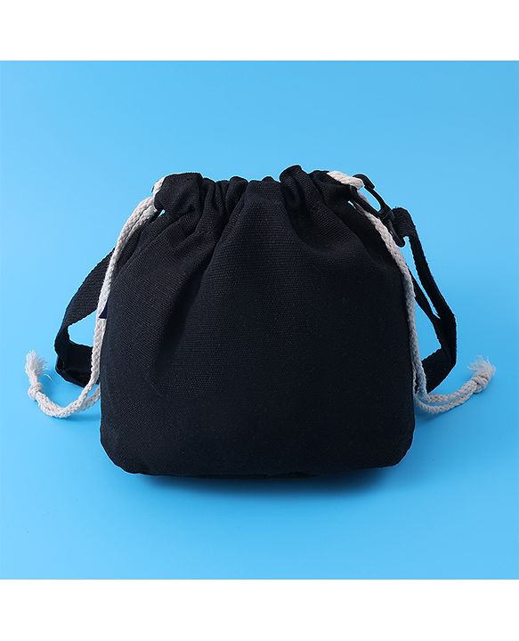 Pine Kids Floral Applique Sling Bag - Black