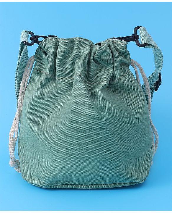 Pine Kids Floral Applique Sling Bag - Green