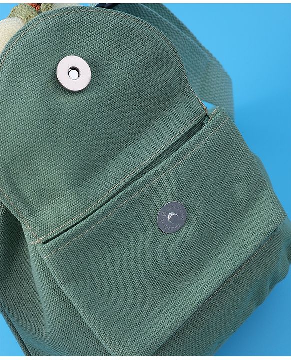 Pine Kids Floral Applique Sling Bag - Green