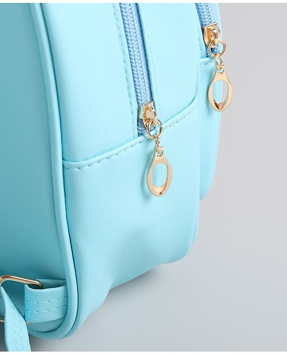Pine Kids Floral Applique  Fashion Backpack with Sequin Detailing  - Blue
