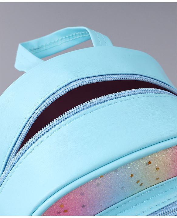 Babyhug Rainbow Detailed Fashion Backpack Free Size - Blue